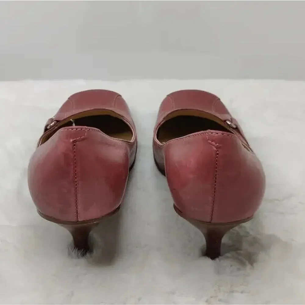 Vintage pink Nine West leather Pump sz 6 M